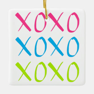 XOXO Verzierung Keramikornament