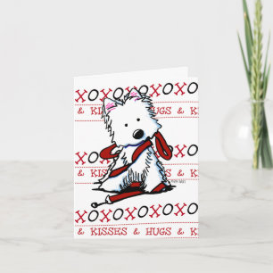 XOXO Westie Note Card Karte