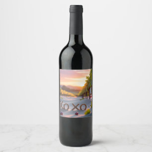 XOXO Wine Design: Liebe und Eleganz feiern Weinetikett