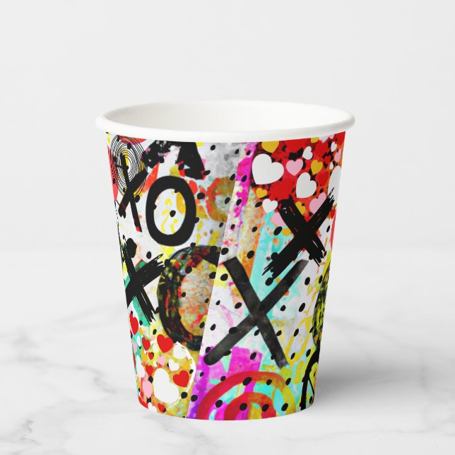 XOXOXOXOXO-Sammlung Pappbecher (Vorderseite)