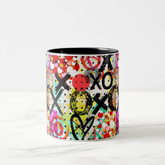 XOXOXOXOXO-Sammlung Zweifarbige Tasse (Mittel)
