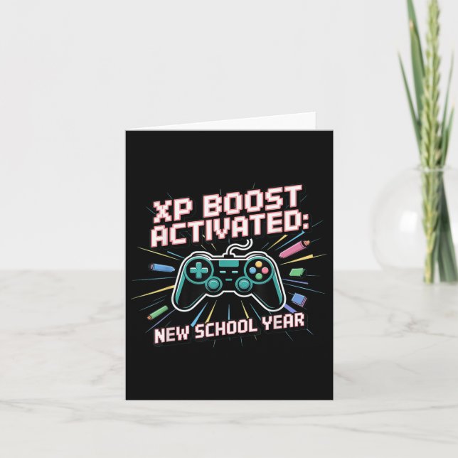 XP Boost, New School Year, Back To School, Gen Z A Karte (Vorderseite)