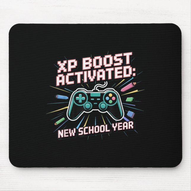 Xp Boost, New School Year, Back To School, Gen Z A Mousepad (Vorne)