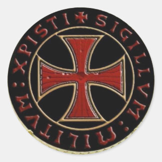 Xpisti Sigillvm Militvm Templar Siegel Runder Aufkleber