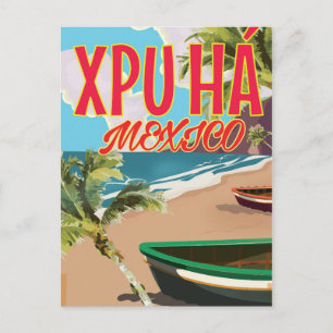 Xpu Há Mexico Strandposter Postkarte
