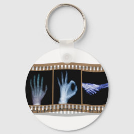 XRAY SIGN LANGUAGE FILM - HAND OK HANDSHAKE SCHLÜSSELANHÄNGER