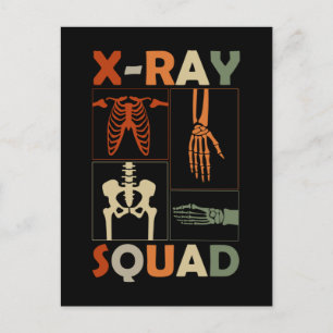 Xray Skeleton Knochen Radiologe Funny Radiology Postkarte