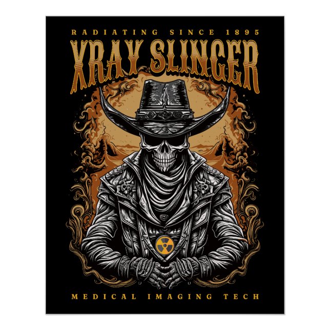 XRay Slinger Skeleton Cowboy Poster (Vorderseite)