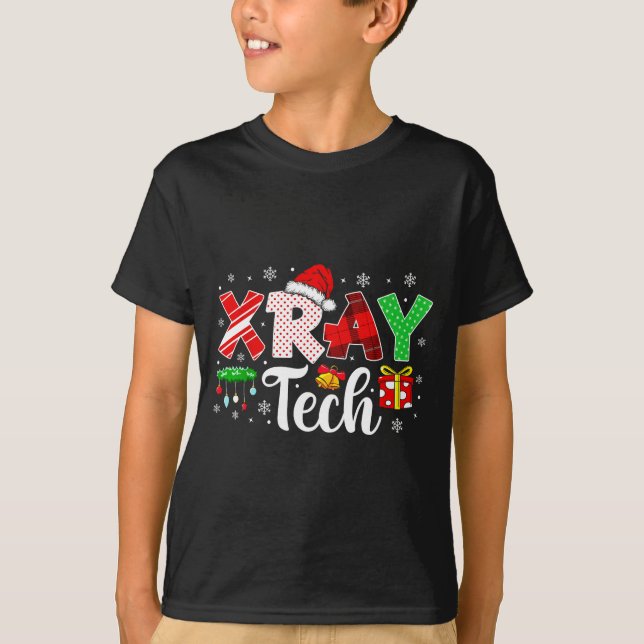 Xray Tech Christmas Bow Rad Tech Radiology Men Wom T-Shirt (Vorderseite)