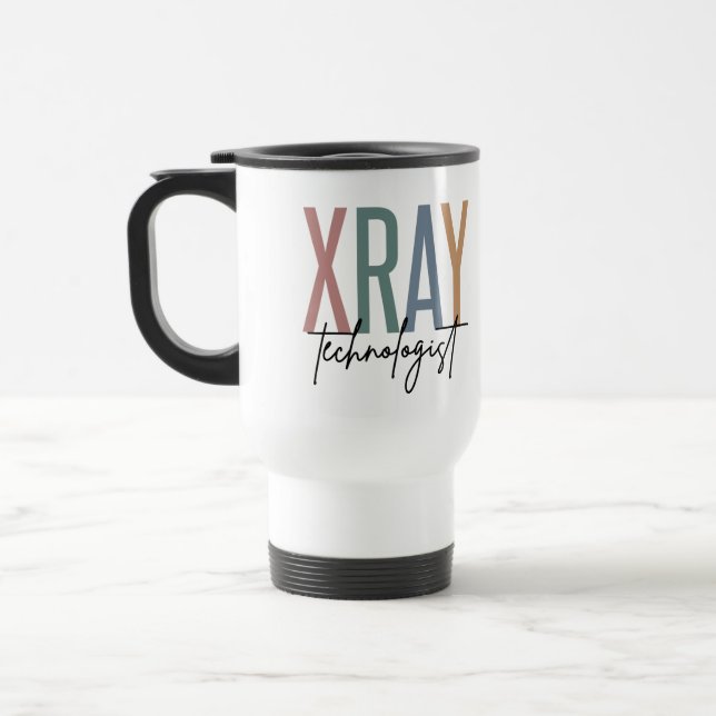 Xray Tech Röntgentechnologe Multicolored Geschenke Reisebecher (Links)
