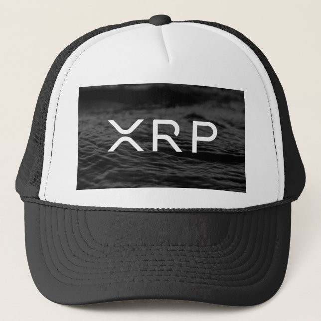 xrp, casquette de casquette noir d'ondulation (Devant)