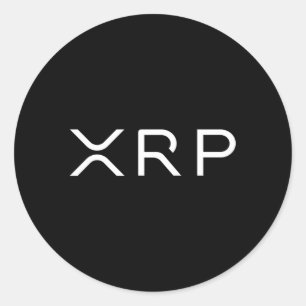 Xrp Coin Ripple Kryptowährung Geldwäscheschuh bis  Runder Aufkleber