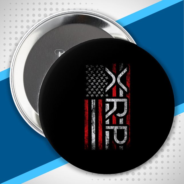 XRP Crypto Kryptowährung American Flag Meme Button (Von Creator hochgeladen)