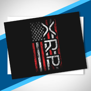 XRP Crypto Kryptowährung American Flag Meme Postkarte