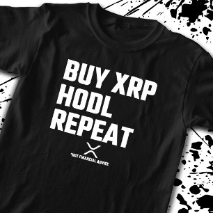 XRP Crypto Kryptowährung kaufen XRP Hodl Wiederhol T-Shirt