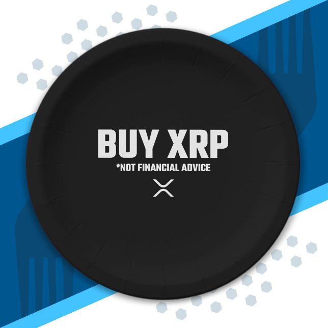 XRP Crypto Meme Not Financial Advice Disclaimer Pappteller (Von Creator hochgeladen)
