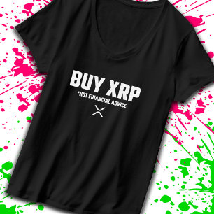 XRP Crypto Meme Not Financial Advice Disclaimer T-Shirt