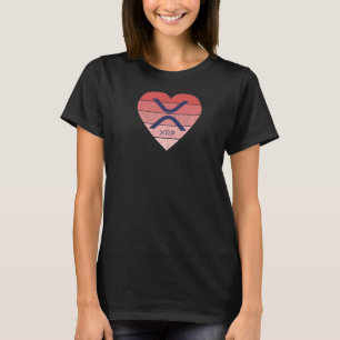 Xrp Crypto Pink Grunge Frauen Design Cryptocurren T-Shirt