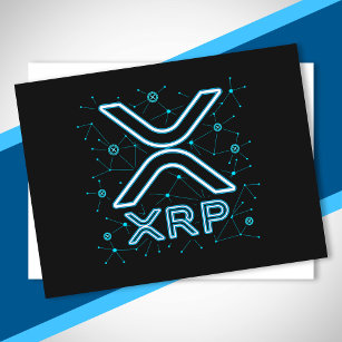 XRP Cryptowährung XRPL Blockchain Crypto Stars Postkarte
