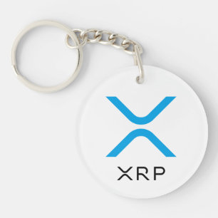 XRP Kräuselungs-blauer u. schwarzer des Logo-  Schlüsselanhänger
