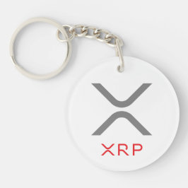 XRP Kräuselungs-grauer u. roter des Logo-| Schlüsselanhänger