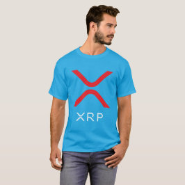 XRP Kräuselungs-rotes u. weißes des Logo-| Shirt