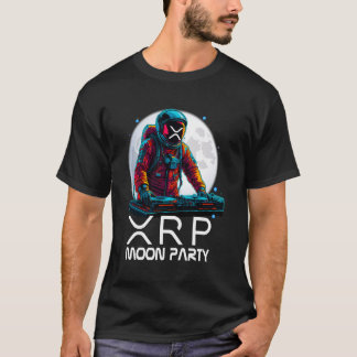 xrp Mond Party Astronaut Discjockey Freundin T-Shirt