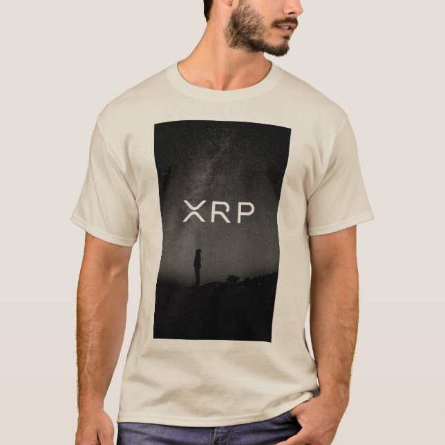xrp, ondulation, T-shirt de logo de ciel de sable (Devant)