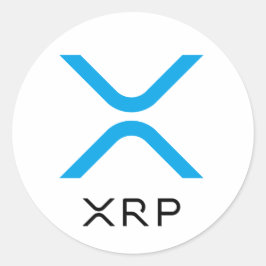 XRP Ripple Blue & Black Logo | Aufkleber