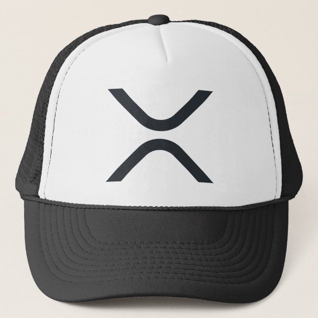XRP "X" Logo Trucker Hat Truckerkappe (Vorderseite)