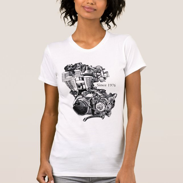 XT 500 Motor T-Shirt (Vorderseite)