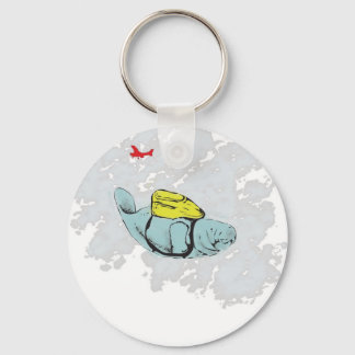 Xtreme Manatee Skydiving Schlüsselanhänger