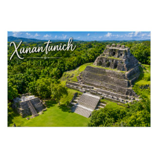 Xunantunich Belize Mayan archäologische Sehenswürd Poster