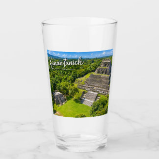 Xunantunich Belize Mayanische archäologische Sehen Glas