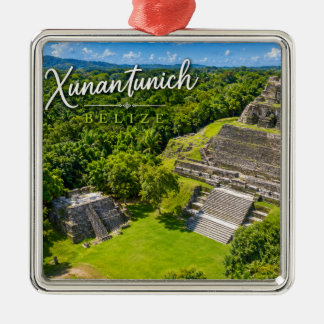 Xunantunich Belize Mayanische archäologische Sehen Ornament Aus Metall