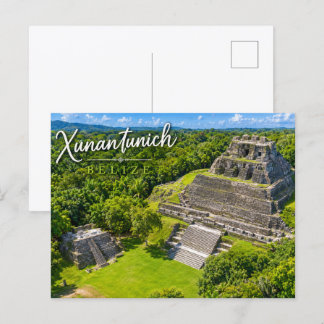 Xunantunich Belize Mayanische archäologische Sehen Postkarte