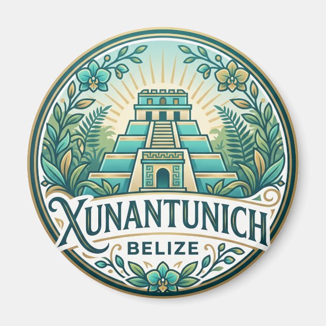 Xunantunich Maya-Ruinen Belize Magnet (Vorne)