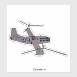 XV-3 Tiltrotor-Flugzeug Aufkleber