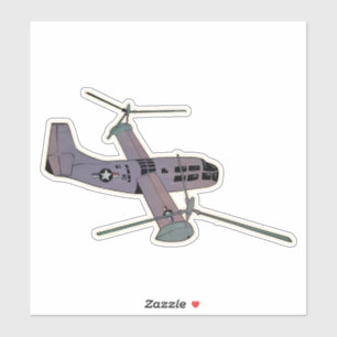 XV-3 Tiltrotor-Flugzeug Aufkleber