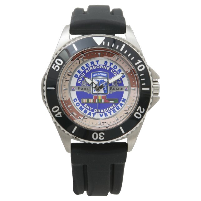 XVIII Im Flugzeug Corps Wüstensturm Armbanduhr (Vorderseite)