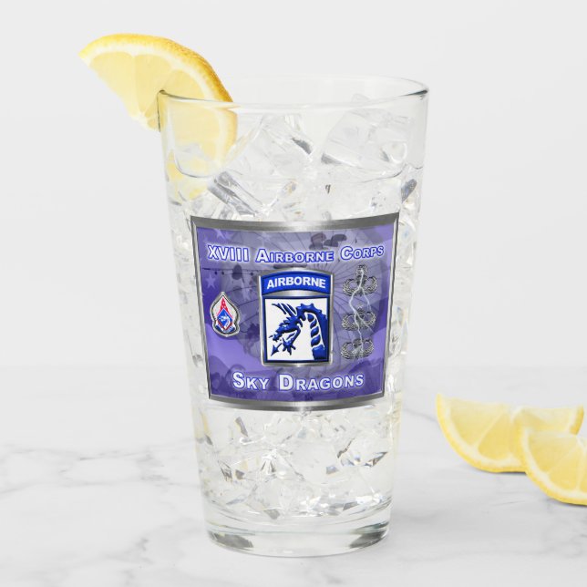 XVIII. Im Flugzeug Korps "Amerikas Notfallkorps" Glas (Vorderseite Ice)