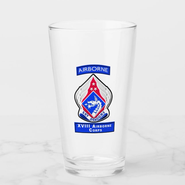 XVIII Im Flugzeug Korps "Sky Dragons" Glas (Vorderseite)