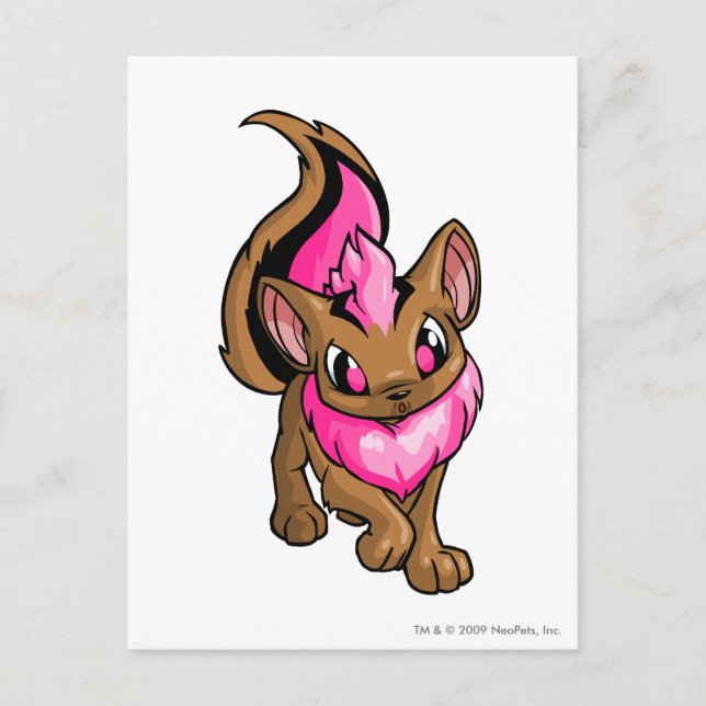 Xweetok Pink Postkarte (Vorderseite)