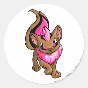 Xweetok Pink Runder Aufkleber