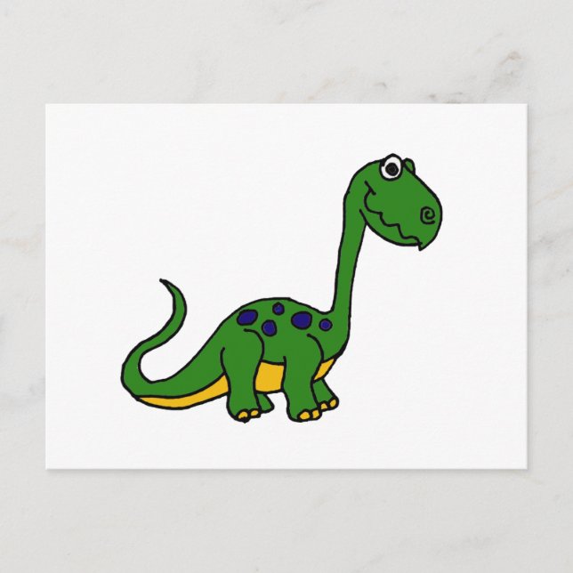 XX - Adorable Niedliche Dinosaurier-Cartoon Postkarte (Vorderseite)