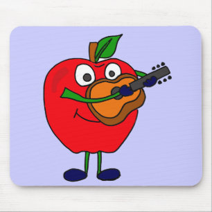 XX Apple, der Gitarren-Cartoon spielt Mousepad