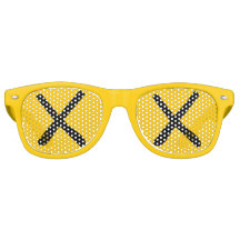 XX Augen - "Ausgekreuzte Augen" Sonnenbrille Gelb