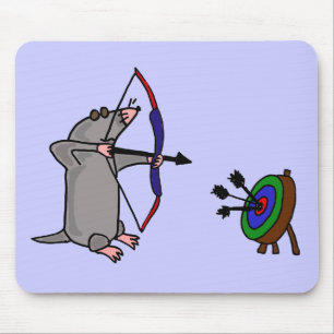 XX blinde Mole im Bogenschießen-Wettbewerb Mousepad