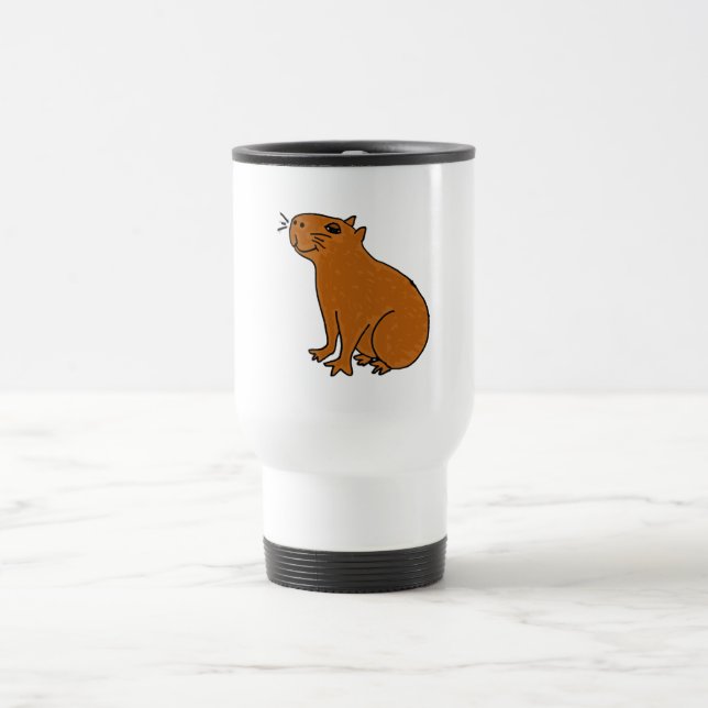 XX Capybara-Kunst Reisebecher (Mittel)