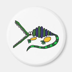 XX flippige Krokodil-Kunst Magnet